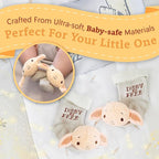 Kids Preferred Harry Potter Dobby Baby Infant Rattle Socks with Dobby Plush Rattle and Dobby is Free - Soft Baby Sock Feet Rattles Encourage Leaning Development Newborn to 9 Months