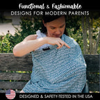 Milk Snob Original 5-in-1 Cover - Nursing Cover for Breastfeeding - Baby Carseat Canopy & Stroller - Essential All-in-One Design - Gift for Mom, Baby (Beck)