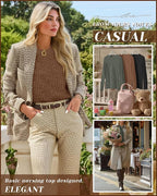 3 Pack Women's Nursing Long Sleeve Tops Breastfeeding Thermal Sweaters with Hidden Zipper Maternity Ribbed Shirts