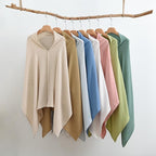 2-Pack Nursing Covers for Breastfeeding, 100% Organic Cotton Muslin Breastfeeding Cover, Multi-Use Nursing Scarf, Car Seat Canopy, Stroller Cover, Soft Breathable Baby Blanket Grey