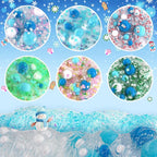 LAWOHO Build a Snowman Kit - 500ML Crystal Slime, Clay & Christmas Charms, Snowman Crafts for Kids, Stocking Stuffers for Adults, Slime Party Favors Kit