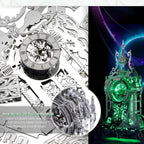 LED 3D Puzzle Tower Clock for Adults - Elegant Home Décor Building Model with Color-Changing LEDs - Ideal Acrylic Puzzle Gifts for Teens and Adults