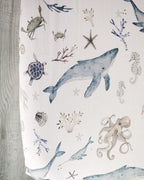 Baby Changing Pad Cover 2-Pack for Boys, Girls (Ocean Odyssey) - Premium Fitted Sheets Baby Diaper Changing Table Cover - Buttery Soft Cotton Blend