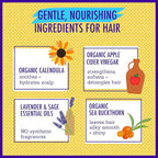 California Baby Calming Hair Conditioner | 100% Plant-Based Kids Conditioner | Rinse-out or Leave in Conditioner | Lavender Scent | 251 mL / 8.5 oz