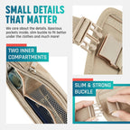 Hidden Money Belt for Travel for Men, Waist Wallet Anti Theft, RFID Passport Holder For Travel Men Or Women, Money Pouch, RFID Passport Holder