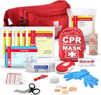 Ever Ready First Aid, Fanny Pack/Hip Pack, Fully Stocked First Aid Kit with Adult & Infant CPR Combo Masks with Beaty