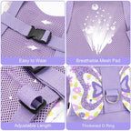 Accmor Toddler Harness Leash + Anti Lost Wrist Link, Cute Butterfly Kids Leash Wristband Assistant, Adorable Child Walking Harness Strap Adjustable Belt Protector for Baby Girls to Outdoor Travel