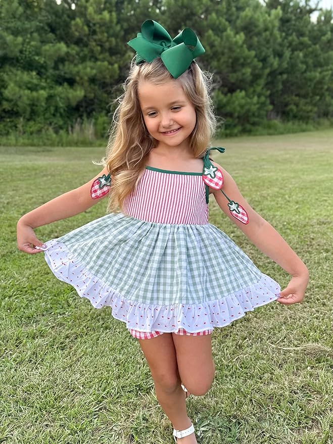 Wee Ones Girls' Plain Wrap Classic Grosgrain Hair Bows on a WeeStay No-Slip Hair Clip, Handmade, Mini King, Forest Green