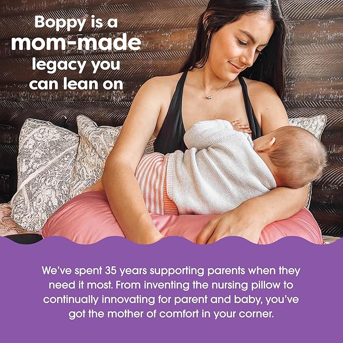 Boppy Total Body Pregnancy Pillow, Gray Scattered Leaves, Supportive Pregnancy Body Pillow for Versatile Full Body Use, Contoured Shape at All Stages