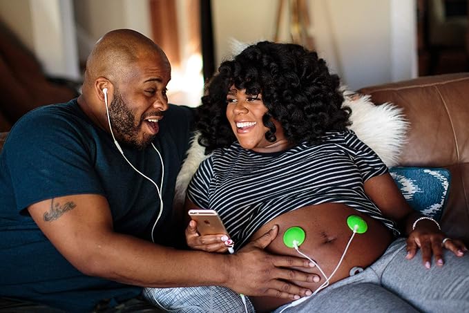 Wavhello BellyBuds Baby Bump Headphones - Prenatal Belly Speakers for Women During Pregnancy, Safely Play Music, Sounds, and Voices to Your Baby in The Womb - Green