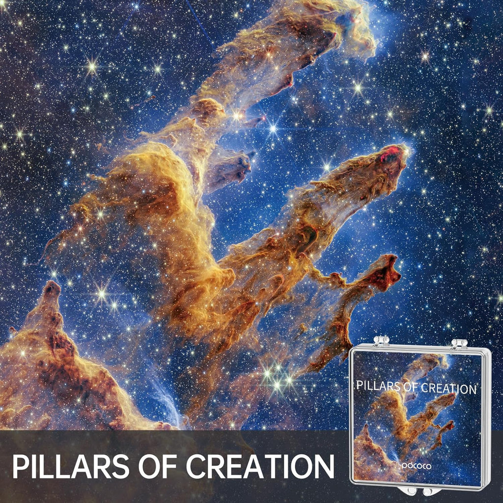 POCOCO Fixed Star and Nebula Series Galaxy Star Projector Night Light Discs: Realistic Galaxy Patterns, 5K Ultra HD, 96% Light Transmission, High Brightness - 6-Piece Pack (Projector Not Included)