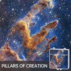 POCOCO Fixed Star and Nebula Series Galaxy Star Projector Night Light Discs: Realistic Galaxy Patterns, 5K Ultra HD, 96% Light Transmission, High Brightness - 6-Piece Pack (Projector Not Included)