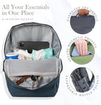 RED ROVR Roo Lightweight 1 LB Diaper Bag Backpack | 11 organizational pockets| Durable & Water-Resistant (Navy)