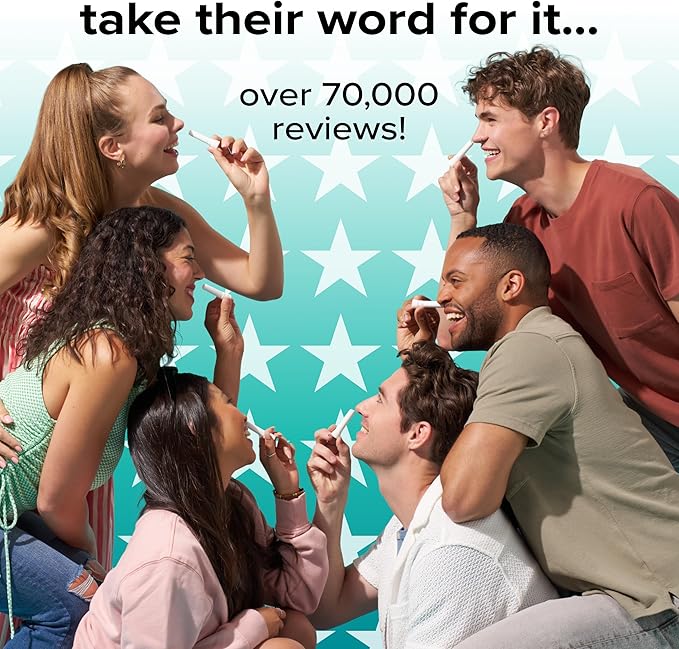 BoomBoom Nasal Stick | Vapor Flow Technology | Cool Refreshing Sensation | Natural Mood Boost | Simple Ingredients | Essential Oils + Menthol Inhaler (Wintermint)