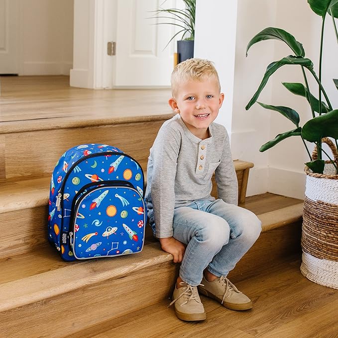 Wildkin 12-inch Kids Backpack – Padded, Adjustable, Ideal for Daycare & Travel - Out of this World