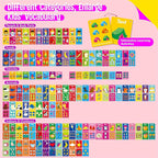 110 PCS Sight Word Flashcards, Double Sided Cards- Alphabet, Foods, Animals, Home Object with 4 Reclosable Rings, Early Learning Tool for Pre-K Kindergarten Toddlers