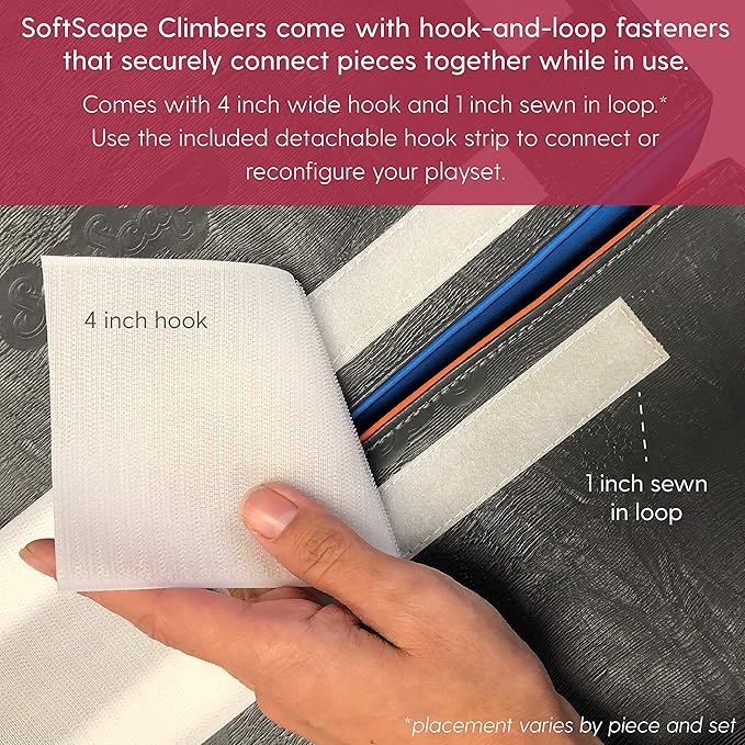 Factory Direct Partners 11618-CTNV SoftScape Toddler Playtime Climber, Indoor Active Play Structure (3-Piece Set) - Contemporary/Navy