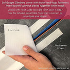 Factory Direct Partners 12366-NVPB SoftScape Playtime Corkscrew Climber for Infants and Toddlers, Colorful Beginner Soft Foam Structure for Indoor Active Play (5-Piece Set) - Navy/Powder Blue