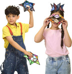 TOSY Magnet Pyramid - 1 Cube Transforms into 1 Billion Shapes, 12 Pieces, 243 Rare Earth Magnets, Glowing, Holographic Magnet Tiles Creative Puzzle STEM/STEAM Toy, Mixed Set