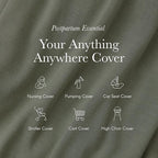 Solly Baby Nursing Cover, Ultra-Breathable, Lightweight Breastfeeding Cover-Up, Buttery-Soft Fabric, Universal Fit, Postpartum Essentials, Newborn Must Haves, Candy Stripe