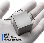 Heavenly Metals 4-Piece Cube 3D Puzzle for Adults – Stainless Steel Desk Toy and Fidget, Zero Tolerance Wire EDM Cut Office Gift for Men & Women