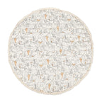 Crane Baby Baby Activity Mat, Woodland Animal Nursery Decor, Reversible Infant Play Mat for Tummy Time and Floor Activities, Infant Play Mat, 40" X 40"