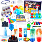 Science Kits for Kids 72+ Science Lab Experiments Erupting Volcano,Rainbow Rain,Artificial Snow Magic Chemistry Toy DIY Science Educational Learning Kit for Boys Girls