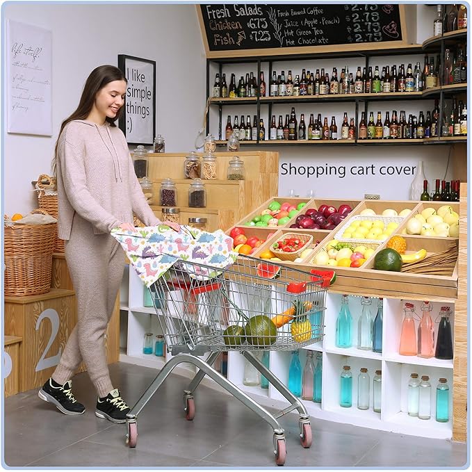 Car Seat Covers Canopy Cover - Multi-use Cover Carseat Canopy, Breathable Breastfeeding Cover, Car Seat Covers for Bbies, Boys & Girls Shower Gifts (Colorful Dinosaur)