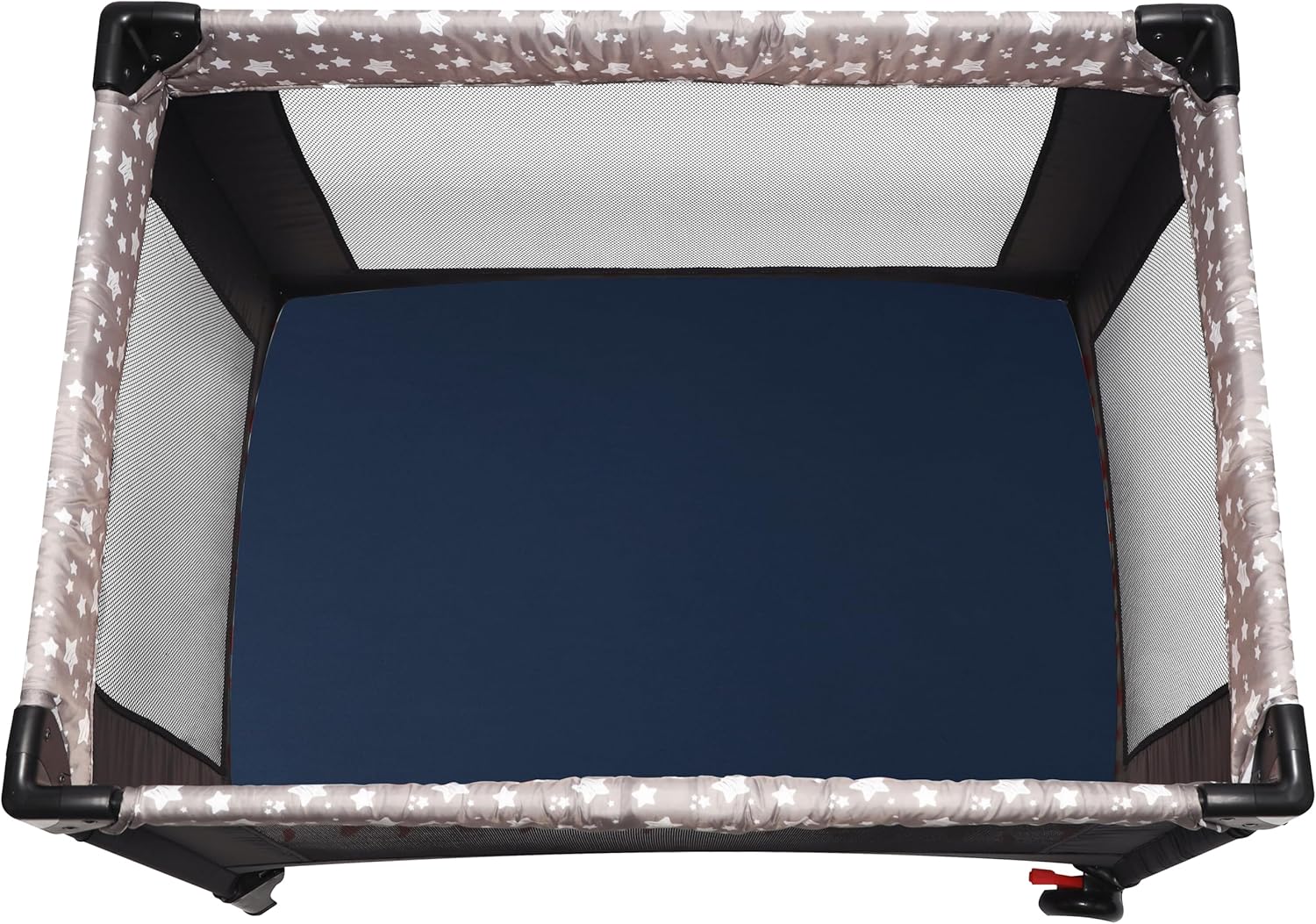 Pack and Play Sheets Fitted, 2 Pack Pack n Play Sheets for Graco Pack n Play Mattress, Unisex Playard Sheets for Boys Girls (Grey & Cyan, 38 X 26 Inch)