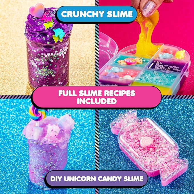 YOLO Unicorn Candy Craze Slime Kit - DIY Slime Making Set for Girls 8-12 with 40+ Magical Add-ins, Glitter & Cloud Slime Supplies
