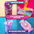 YOLO Unicorn Candy Craze Slime Kit - DIY Slime Making Set for Girls 8-12 with 40+ Magical Add-ins, Glitter & Cloud Slime Supplies