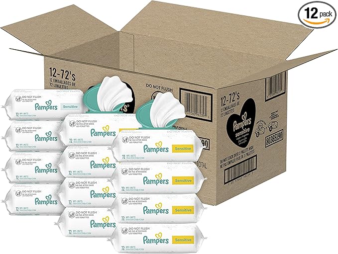 pampers sensitive baby wipes 864 ct OLD