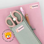 Personalized Name Labels for Kids (180) – Custom Waterproof & Durable Stickers for Clothing, Daycare, Office & School Supplies - Forest Animals