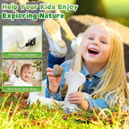 Microscope for Kids, Ahalfcit Microscope with 2'' Inch Screen -1000X Zoom Portable Camera, Birthday for 3 4 5 6 7 8 9 0 11 12 Years Old Kids,Science Educational Toys - White