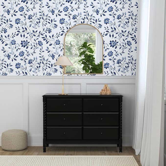 DaVinci Jenny Lind Spindle 6-Drawer Dresser in Ebony