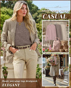 3 Pack Women's Nursing Long Sleeve Tops Breastfeeding Thermal Sweaters with Hidden Zipper Maternity Ribbed Shirts