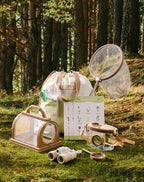 ROBUD Upgraded Kids Explorer Kit, Bug Catcher Kit with Wild Adventure Binoculars, Green Outdoor Exploration Set for Camping, Montessroi Toy for Kids Coming Closer to Nature，WRP30