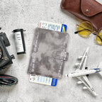 Melsbrinna Rfid Passport Holder for Travel women/Men, Cute Passport Wallet Rfid Blocking Card Slots, Rfid Passport Cover/CaseTravel Wallet, Passport Book Holder (1, Grey)