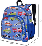 Wildkin 12-inch Kids Backpack – Padded, Adjustable, Ideal for Daycare & Travel - Heroes