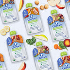 Gerber Toddler Food, Organic Summer Fruit and Veggie Smash Puree Pouch, Toddler Pouches, No Added Sweetener, No Artificial Flavors, 12-Pack