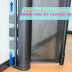 Retractable Baby Gates for Stairs, 55" Wide Baby Gate Dog Gate, 41" Tall Retractable Pet Gate for Doorways, Child Safety Gates Mesh Gate with Fiberglass Rods for Stairways, Hallways, Indoor/Outdoor