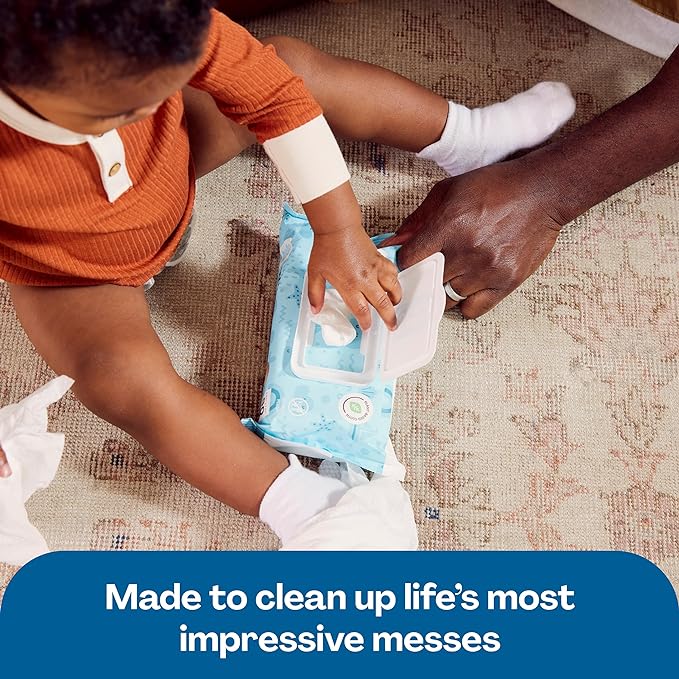 Hello Bello Extra Gentle Unscented Baby Wipes, Plant Based, Made with 99% Water and Aloe for Babies and Kids, 1080 Count