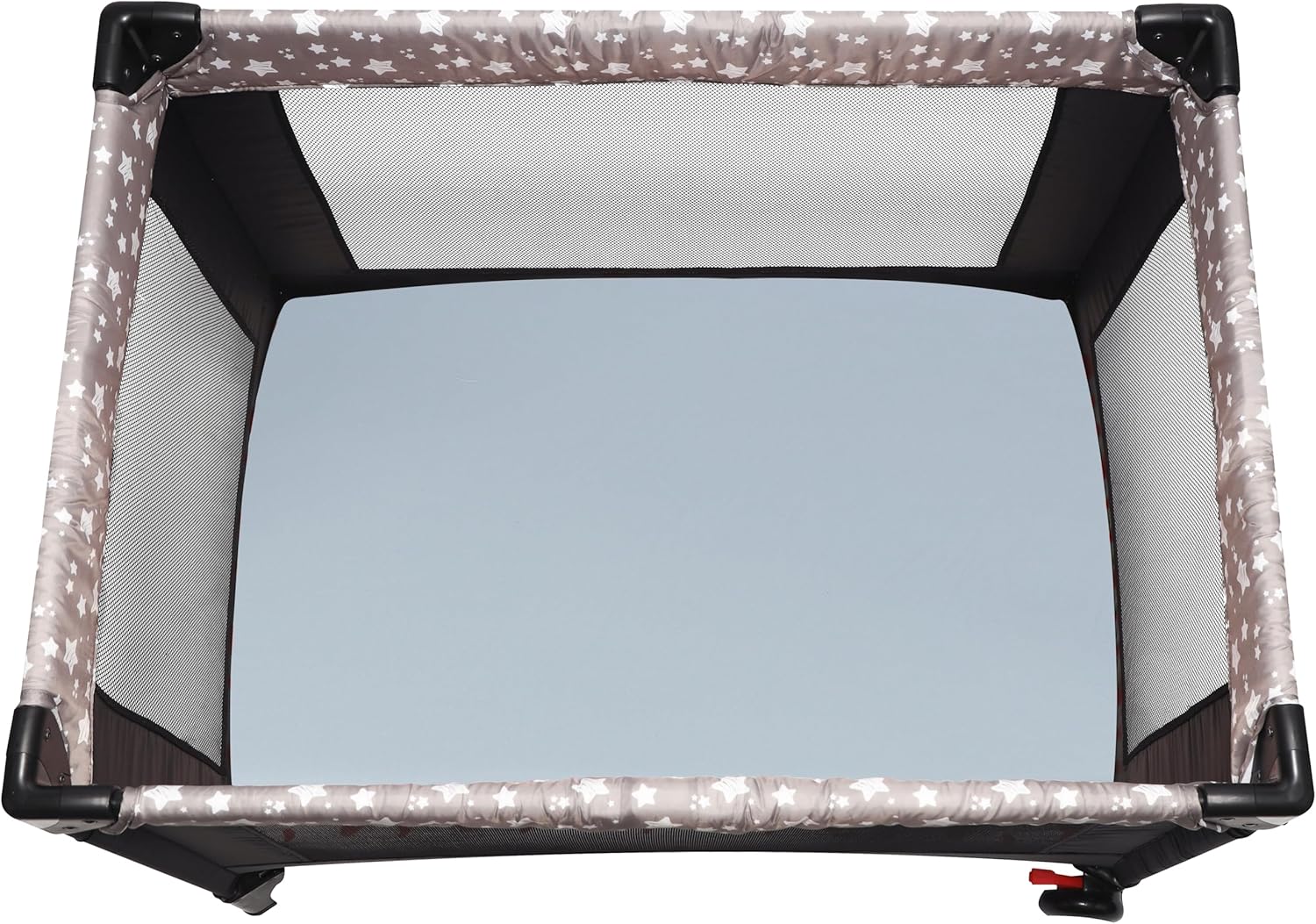 Pack and Play Sheets Fitted, 2 Pack Pack n Play Sheets for Graco Pack n Play Mattress, Unisex Playard Sheets for Boys Girls (Grey & Cyan, 38 X 26 Inch)