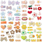 Hair Clips for Girls 68 Pcs Bundle No Slip Assorted Barrettes for Kids Bows Cute Hair Accessories for Little Girls Teens Toddlers Child Kids Gifts