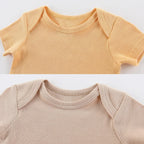 Newborn Baby Short Sleeve Bodysuit Cotton One-Piece Baby Clothes 5-Pack, 0-12 Months