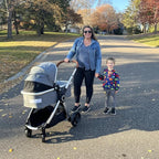 Mompush Ultimate2 Baby Stroller, Premium Convertible Full-Size Stroller for Toddler, Reversible Seat with One Hand Recline Adjustment, Car Seat Adapter Included