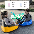 12V Kids Bumper Car, Electric Baby Bumper Car for Toddlers with Remote Control, 3 Speeds - Yellow