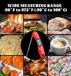 DOQAUS Digital Meat Thermometer, Instant Read Food Thermometers for Cooking, Kitchen Probe with Backlit & Reversible Display, Wide Temperature Range for Turkey, Grill, BBQ, Baking, Bread, Sourdough
