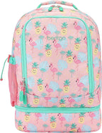 Bentgo Kids 2-in-1 Backpack & Insulated Lunch Bag - Durable 16” Backpack & Lunch Container in Unique Prints for School & Travel - Water Resistant, Padded & Large Compartments (Tropical)
