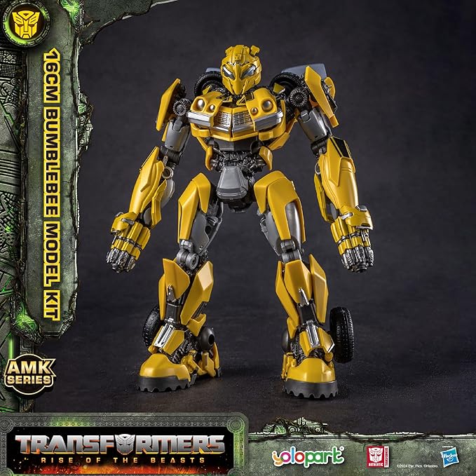 YOLOPARK Bumblebee Transformers Toy Rise of The Beasts Action Figure,Highly Articulated 6.5 Inch Transformer Toys for Boys Girls 8 Years Old and Up,No Converting Bumblebee Model Kit